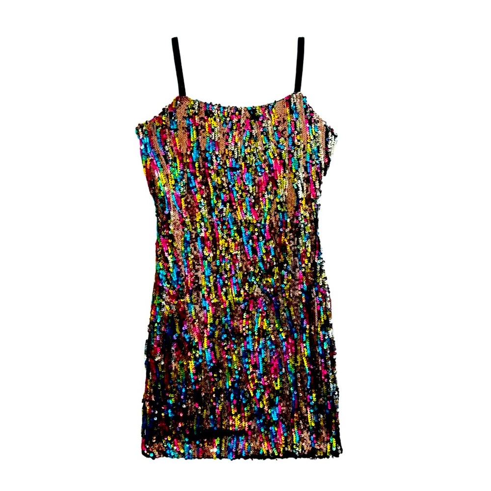 NWT KatieJ NYC Roxanne Couture Sequin Party Dress girls size M (girls size 10)
